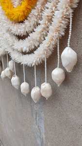 Porte de jasmin écologique faite à la main Toran Tube de lotus blanc Rose Tessals Mangalasnanam Langavoni Festival Ganpati Poojan Entrée - Product Image 6