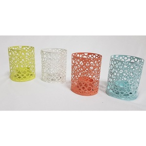 Multi Color Metal Votive Candle Holders in Round Shape for Weddings & Christmas Tabletop Lights Decor Candle Votive - Product Image 3