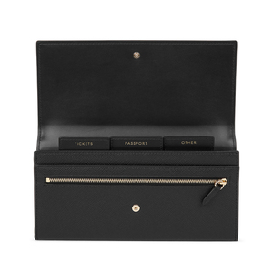 กระเป๋าสตางค์หนังสำหรับผู้หญิงกระเป๋าคลัทช์มีซิปยาวกระเป๋าใส่โทรศัพท์มือถือความจุขนาดใหญ่ - Product Image 1