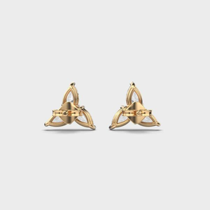 Pendientes de diamantes cultivados en laboratorio de oro de 10K de lujo, diseño de forma de pera a la moda, pendiente de moda de compromiso de aniversario perfecto, regalo para ella - Product Image 3