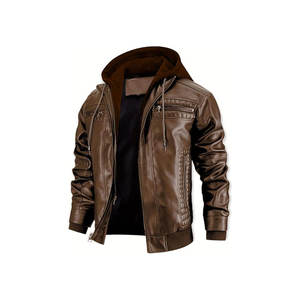 Chaqueta de Cuero, Chaqueta de Motociclista de Cuero para Hombre, Chaqueta de Cuero para Hombre - Product Image 5