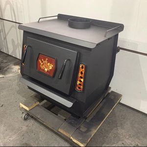 Nuevo DISEÑO DE Estufa de pellets de curva de alta calidad con puertas dobles quemador de madera estufa de leña de ceniza baja - Product Image 1