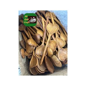 CUILLÈRE EN BOIS NATUREL FABRIQUÉ À LA MATÉRIAU ÉCOLOGIQUE POUR MÉLANGER LA CUISSON ET SERVIR LES ALIMENTS DANS LA CUISINE DOMESTIQUE OU L'HÔTEL - Product Image 6