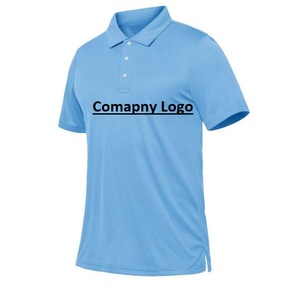 Polo de golf blanco sólido de calidad superior Logotipo de empresa de talla grande promocional Exportación a BD Impresión de logotipo de verano personalizado - Product Image 1