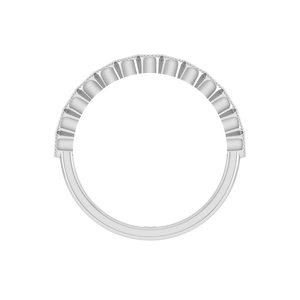 2025 Trending IGI Lab Grown Diamond Stacking Eternity Band 14K Conjunto de bisel de oro sólido Anillo de bodas Minimalista fabricado en India - Product Image 4