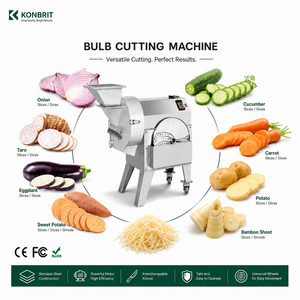 Machine à découper et hacher les légumes et les pommes de terre, électrique, industrielle, haute vitesse, avec moteur 1500W pour usage commercial - Product Image 1