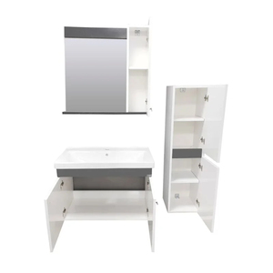 ตู้ห้องน้ำสไตล์ยุโรป: อุปกรณ์สุขาภิบาลและลิ้นชัก MDF เหมาะสำหรับวิลล่าอพาร์ทเมนต์โรงแรมและสำนักงานในบ้าน - Product Image 3