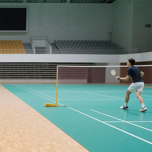 Revêtement de sol sportif en PVC de haute qualité INOLP, couleur personnalisée, tapis de badminton approuvé BWF, portable pour les sports de plein air, fabriqué en Chine - Product Image 1
