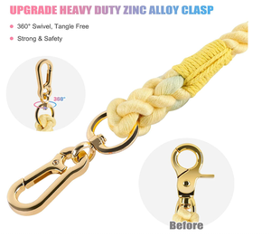 Wholesale <b>Pet</b> Supplies Accessory Customized Colored Cotton Rope Handmade Dog <b>Leash</b> <b>Pet</b> <b>Leash</b> Set - Product Image 2