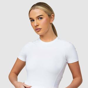 Women's Cotton Short Sleeve <b>Crop</b> <b>T</b>-<b>Shirt</b> Casual Slim <b>Fit</b> Lightweight Top for Summer Wear Available in Various Sizes - Product Image 4