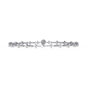 Bracelet en diamant de laboratoire fabuleux, or 18 carats, élégant et luxueux - Product Image 2