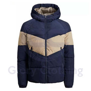 Chaquetas acolchadas con cremallera de alta calidad para hombre de algodón y poliéster impermeables de invierno personalizadas más vendidas - Product Image 5