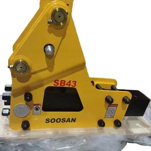 Martillo hidráulico SOOSAN SB43 tipo lateral adecuado para excavadoras, retroexcavadoras de 6-9 toneladas perfecto para demolición y construcción - Product Image 1