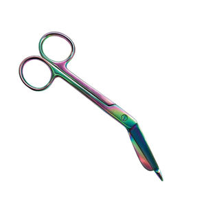 Ciseaux de pansement d'infirmière enduits de couleur arc-en-ciel Ciseaux de pansement chirurgical médical en acier allemand de 5.5 pouces - Product Image 3