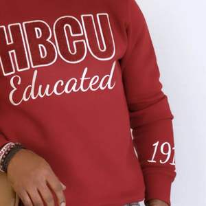 HBCU Chenille sudadera educada bordado letra griega ropa cuello redondo pulóver clásico polar cálido invierno Top - Product Image 5