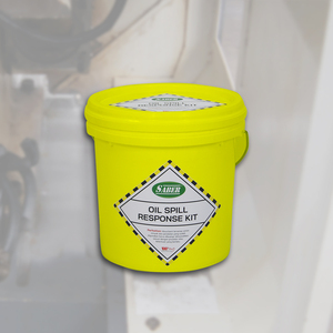 Kit para Derrames de Aceite de 10 Litros con Cubeta – Kit de Respuesta a Emergencias de Derrames de Aceite Industrial para Contención y Limpieza de Fugas - Product Image 1