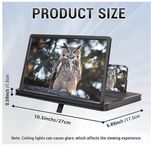 <span class=keywords><strong>Lupa</strong></span> de Pantalla de <span class=keywords><strong>Proyector</strong></span> Portátil 3D HD, <span class=keywords><strong>Lupa</strong></span> de Manos Libres de 14 Pulgadas - Product Image 2