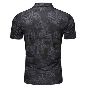 2024 nouveau Style hommes pour Polo 100% coton doux respirant séchage rapide à manches courtes tricoté 260 grammes imprimé motif - Product Image 2