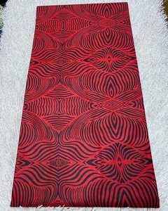 Tissu africain en coton imprimé à la cire authentique pour femmes, vêtements de mode, artisanat et couture fabriqués en Libye - Product Image 4