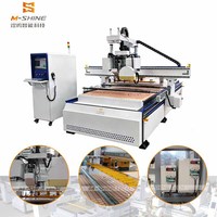 Router CNC de 4 Ejes Jinan M-shine MS10-1530 con Bomba de Vacío NC Studio/Syntec para Grabado en Madera, Muebles/Señalización