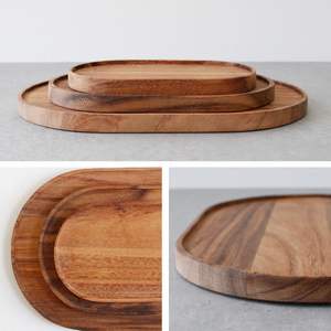 Ventes directes d'usine planche à découper en bois d'acacia Simple plateau de rangement facile plaque de planche à découper de luxe léger - Product Image 6