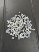 Opale bleue naturelle de haute qualité, taille brillant ronde, pierre précieuse lâche avec jeu de couleurs pour la fabrication de bijoux