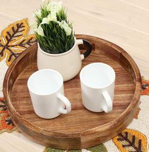 Lot de 2 paniers à fruits en bois pour comptoir, caisses d'organisation pour cuisine, salle de bain, garde-manger pour fruits, légumes, pain - Product Image 5