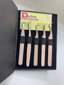 Pince à cils en acier inoxydable enduit de Offre Spéciale Nude Logo personnalisé Pointe en fibre Pince à cils de qualité durable - Product Image 2