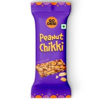 Barra de Chikki de Cacahuete Go Desi, Sin Conservantes ni Colorantes Añadidos, Dulces Indios Gajak con Jaggery, Dulces Gazak sin Tarro