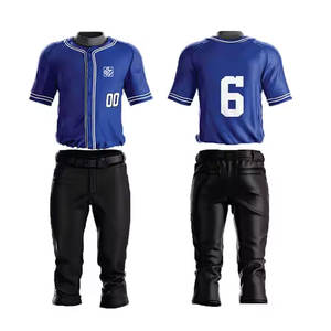 Uniforme de baseball de conception personnalisée d'usine à séchage rapide 100% uniforme de baseball respirant en polyester - Product Image 1