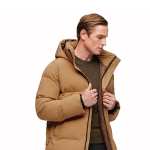 Haute qualité 100% manteaux d'hiver en duvet pour hommes manches longues avec col montant conception parfaitement cousue - Product Image 1