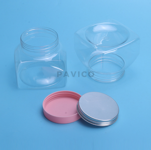 Pavico Vietnam's Top Best 450mL Square PET Plástico Cosmético Envase para el cuidado de la piel Vacío Crema facial Tarro Tapa Frascos de plástico Premium - Product Image 1