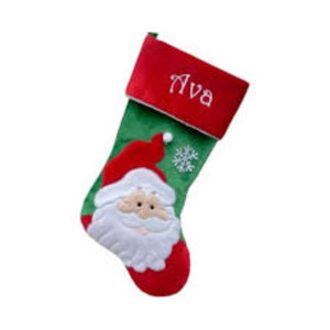Vente en gros de chaussettes de Noël personnalisées avec lettres rouges en laine fine tricotée pour enfants aux Émirats arabes unis - Product Image 1