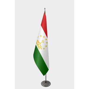 Drapeau officiel du Tadjikistan avec logo personnalisé pour l'intérieur - Product Image 1