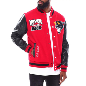 Chaqueta Varsity Letterman Urbana para Hombre 2025, Personalizada, con Frente Alto, Mangas Largas, Ropa Urbana de Invierno, Secado Rápido, Transpirable - Product Image 6
