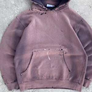 Sudadera con Capucha Personalizada con Logotipo, Estilo Urbano, 100% Algodón, Vintage, para Hombre, Gruesa, Lavada al Ácido, Holgada, Desgastada, Ecológica, Transpirable, 370g - Product Image 3