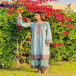 Vêtements d'hiver indiens et pakistanais, robes pour femmes, salwar kameez, shalwar kameez en velours brodé de haute qualité pour femmes - Product Image 2
