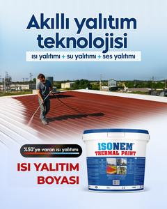 ISONEM acrílico pintura térmica reflectante aislamiento térmico impermeabilización aislamiento acústico cepillo ignífugo fabricante Turquía - Product Image 4