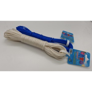 Portable 20m PVC Clothesline Rope Indoor/Outdoor Wall-Mounted Flexible Laundry <b>Drying</b> <b>Rack</b> - Product Image 2