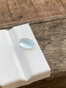 Pierre de cabochons en forme d'aigue-marine naturelle de couleur supérieure avec une pierre précieuse en vrac de bon lustre pour la fabrication de bijoux 2.69 carat - Product Image 3