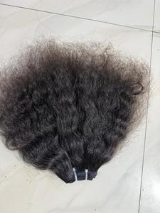 HD 100% Remy extensions de cheveux humains vierges naturels perruque avant de lacet faisceaux bouclés Machine Double trame cheveux crus indiens en gros - Product Image 6