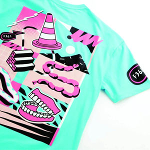 Chemise Hip Hop Homme Bleu Ciel et Blanc à Col Haut du Fabricant Personnalisé Chemise de Rue Surdimensionnée - Product Image 2