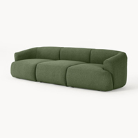 Canapé-lit modulaire en tissu moderne, combinaison de trois places, idéal pour appartement, villa, hôtel, salon, avec fonction rafraîchissante