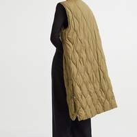 Chaleco Acolchado sin Mangas de Algodón con Camuflaje, Chaqueta de Invierno Tejida, Ropa Urbana, Fabricación Personalizada para Adultos