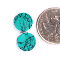 Pierre précieuse cabochon bleu turquoise naturel pour la fabrication de bijoux DIY, bague, collier, pendentif, cadeau pour elle, pierre de naissance, taille personnalisable AMARA