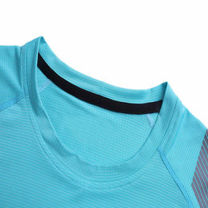 Gimnasio Fitness venta al por mayor superventas Color sólido personalizado hombres camisetas logotipo personalizado diseño manga corta Camiseta cuello redondo Hombre 2024 - Product Image 3