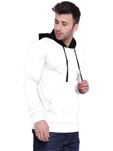 Sweat-shirts de sport pour hommes en coton lourd avec logo personnalisé 2024, teinture unie noire, à capuche, imperméables, coupe-vent, écologiques - Product Image 5