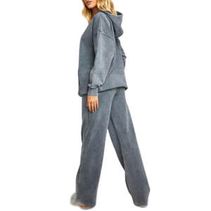 Conjunto de Ropa Casual de Dos Piezas para Mujer, Uso Diario, con Tela Suave y Pantalones Acampanados - Product Image 2