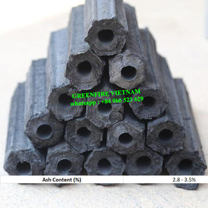 Vente en gros de briquettes de sciure de noix de coco et de bois dur charbon de bois compressé hexagonal à faible teneur en cendres pour barbecue/gril - Product Image 6
