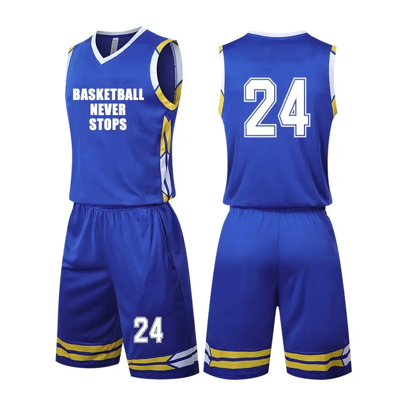 Custom Made High Quality New style fashion design custom basketball uniform sublimation reversible basketball
